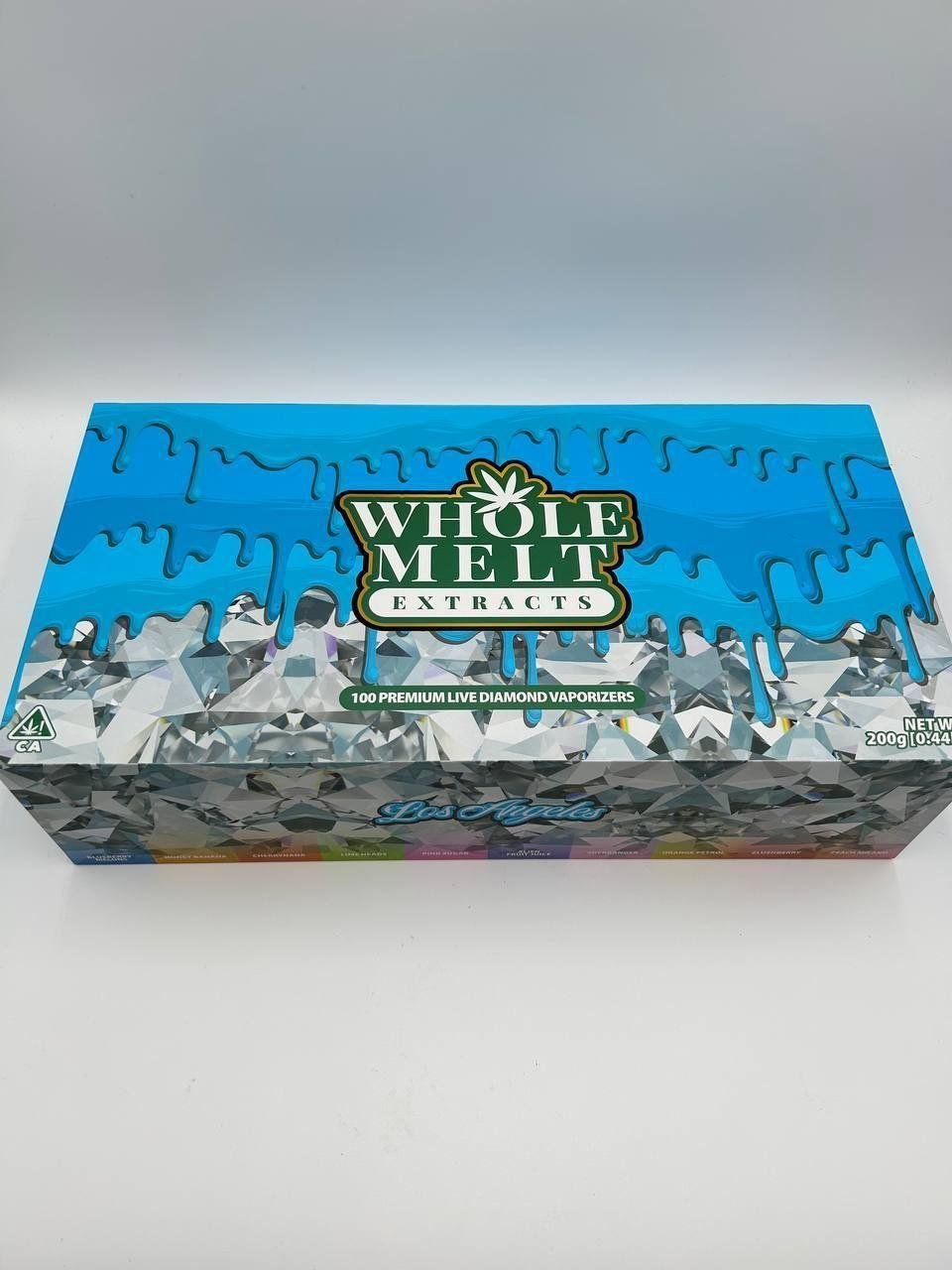 Blue Whole Melts Master Box | 100 Disposable Vapes - 10 Flavors - Official Whole Melt Extracts