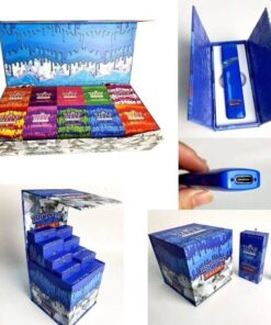 Blue Whole Melts Master Box | 100 Disposable Vapes - 10 Flavors - Official Whole Melt Extracts