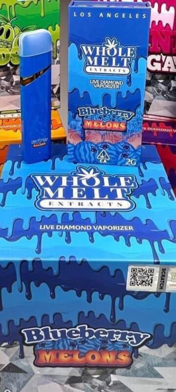 Blueberry Melons Whole Melts Disposable – Indica - Official Whole Melt Extracts