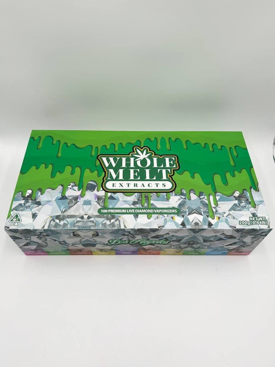 Green Whole Melts Master Box | 100 Disposable Vapes - 10 Flavors - Official Whole Melt Extracts