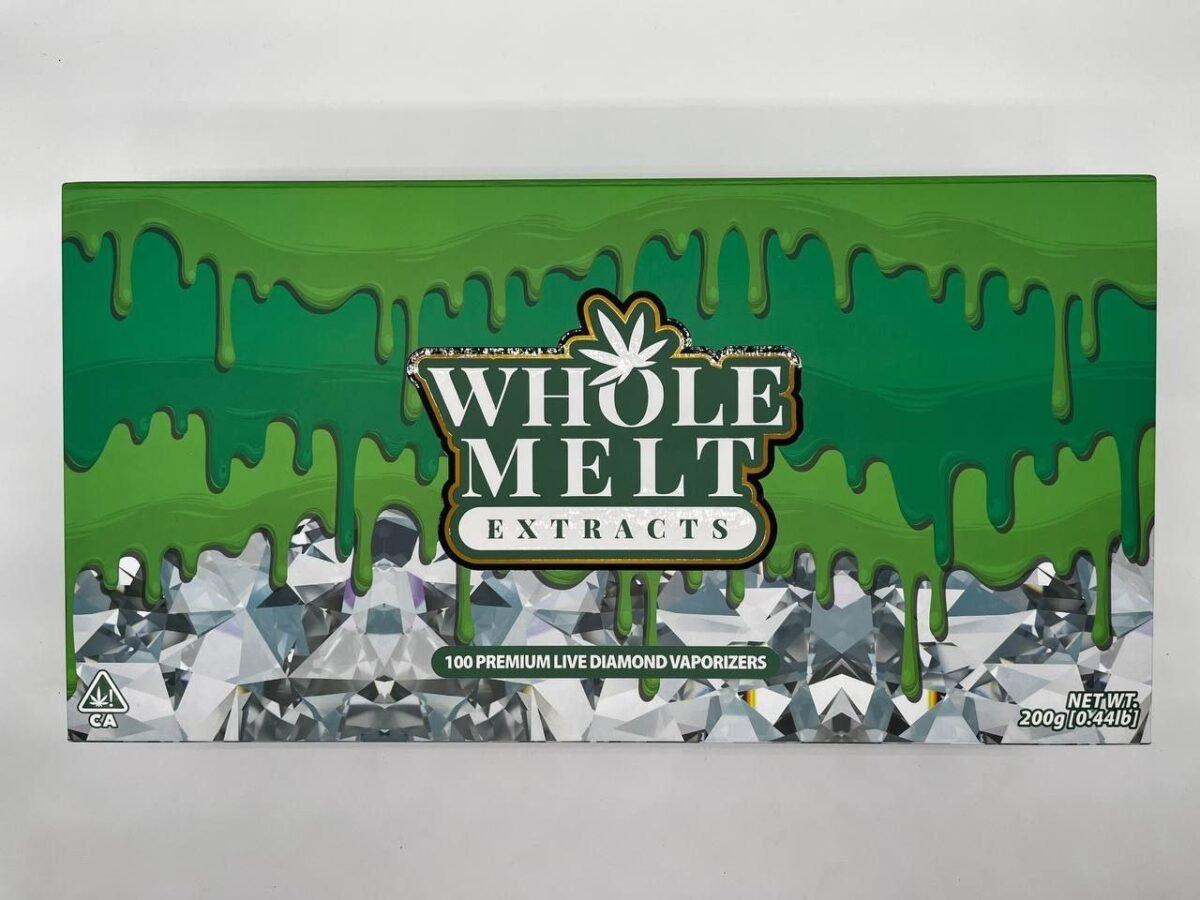 Green Whole Melts Master Box | 100 Disposable Vapes - 10 Flavors - Official Whole Melt Extracts