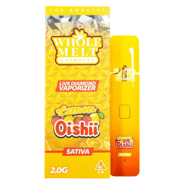 Lemon Oishii Whole Melts Disposable – Hybrid - Official Whole Melt Extracts