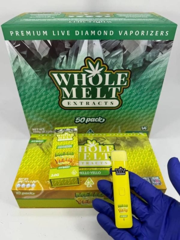 Mello Yello Whole Melts Disposable – Hybrid - Official Whole Melt Extracts