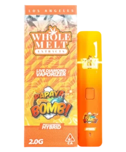 Papaya Bomb Whole Melts Disposable – Hybrid - Official Whole Melt Extracts