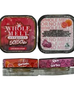 Whole Melt Extracts 50/50’s Live Resin Sugar “Grapefruit Romulan” & “Roses Sorbet - Official Whole Melt Extracts