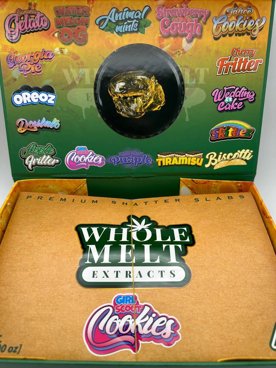 Whole Melt Extracts Girl Scout Cookies | Shatter Slabs - Official Whole Melt Extracts